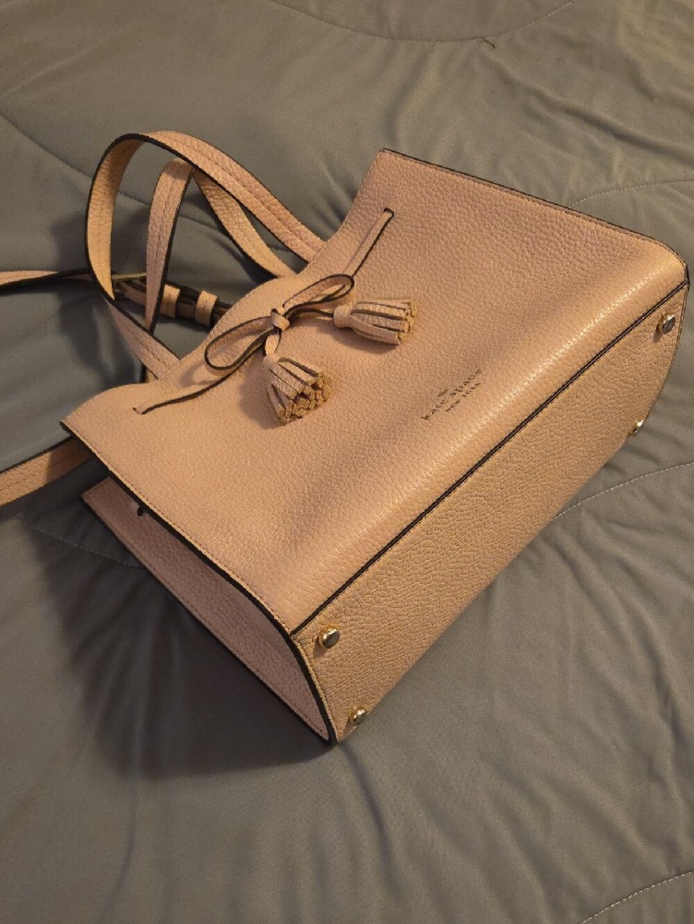 kate spade Pebbled Leather Tassel Satchel - Blush Pink - Never Used - Picture 2 of 4